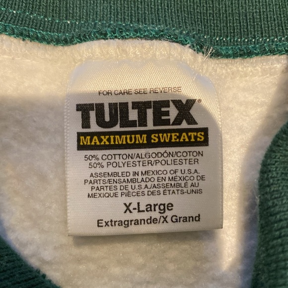 Vintage Tultex Mock Collar Christmas Cardinals Sweatshirt - Picture 6 of 6